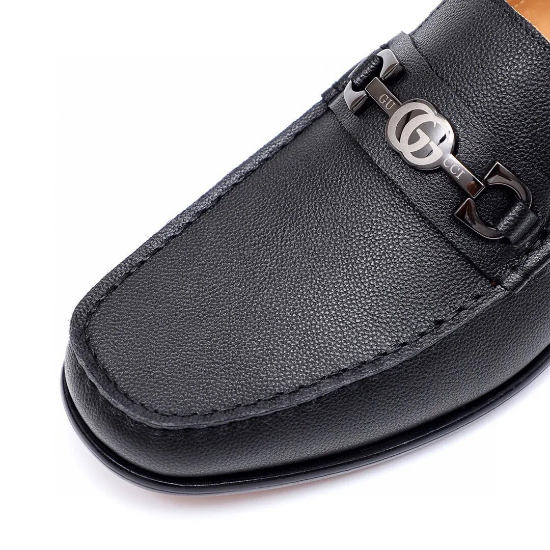 Men's shoes 💰500 💐Gucci GUCCI official website men's business formal leather shoes updated 💥Hong Kong counters synchronized new styles 💥completely one-to-one replica shipments 👍Except for zero difference in counter quality, they are all made of imported first-layer pebbled calfskin uppers with original hardware buckles ➕water-dyed cow 🐂 leather lining, original combination outsole, matching code 38-44 (45🉑️customized)